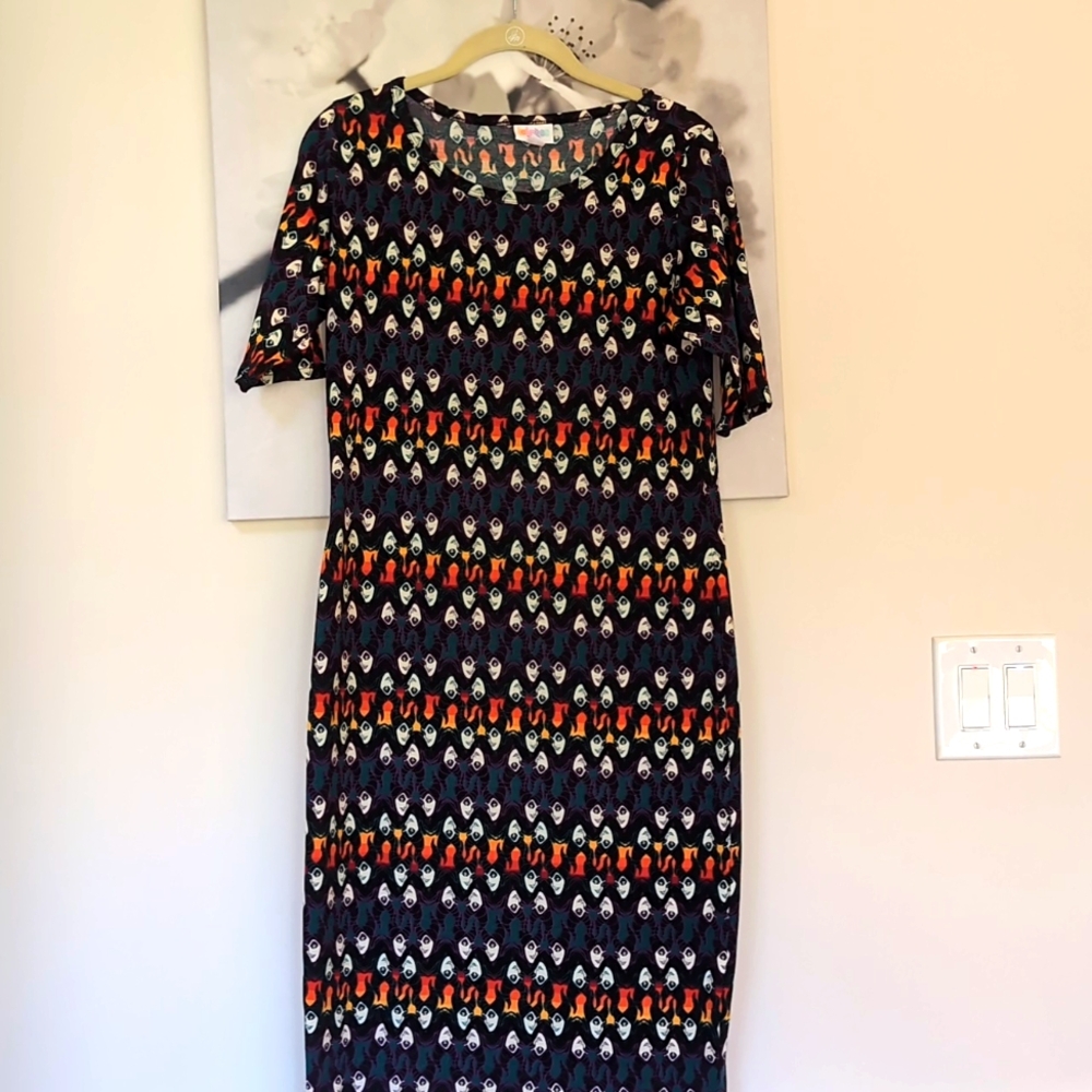 LulaRoe Maleficent Julia dress size M